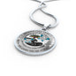 My Mind Still Talks To You Turquoise Butterflies Chakra Tree Of Life SP1909021 Luxury Necklace with Back Engraving