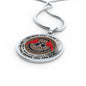 AG0408068 My Mind Still Talks To You Red Cardinals Rose Gold Celtic Knot Tree Of Life And Galaxy Luxury Necklace with Back Engraving