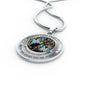 My Mind Still Talks To You Turquoise Butterflies Titan Tree Of Life SP1909013 Luxury Necklace with Back Engraving