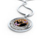 My Mind Still Talks To You Purple Butterflies Wood Tree Of Life SP1909022 Luxury Necklace with Back Engraving