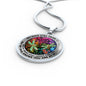 AG2408059 My Mind Still Talks To You Dragonflies Flower Luxury Necklace with Back Engraving