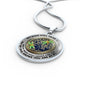 JL2407087 My Mind Still Talks To You Golden Dragonflies And Bronze Tree Of Life With Galaxy Luxury Necklace with Back Engraving