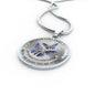 My Mind Still Talks To You Blue Butterflies SP2209015 Luxury Necklace with Back Engraving