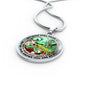 AG2508055 My Mind Still Talks To You Dragonflies Flower Luxury Necklace with Back Engraving