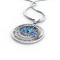 My Mind Still Talks To You Turquoise Butterflies Tree Of Life SP2209010 Luxury Necklace with Back Engraving
