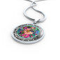 AG2408071 My Mind Still Talks To You Hummingbirds Flower Luxury Necklace with Back Engraving
