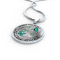 JL2307028 My Mind Turquoise Butterflies New Family Tree Of Life Luxury Necklace with Back Engraving