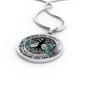 AG0608137 My Mind Still Talks To You Hummingbirds Black Celtic Knot Tree Of Life Luxury Necklace with Back Engraving