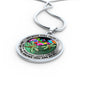 AG2408056 My Mind Still Talks To You Dragonflies Flower Luxury Necklace with Back Engraving