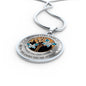 My Mind Still Talks To You Turquoise Butterflies Wood Tree Of Life SP1909026 Luxury Necklace with Back Engraving