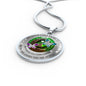 My Mind Still Talks To You Turquoise And Purple Butterflies Celtic Tree Of Life And Moon SP1909040 Luxury Necklace with Back Engraving