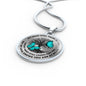 My Mind Still Talks To You Turquoise Butterflies Tree Of Life 020520VTC20 Luxury Necklace with Back Engraving
