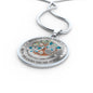 My Mind Still Talks To You Turquoise Butterflies Tree Of Life Craft SP1909048 Luxury Necklace with Back Engraving