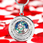 POLVSH0039 Hummingbird Sapphire Tree Of Life My Mind Still Talks To You Luxury Necklace with Back Engraving