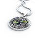 AG0608098 My Mind Still Talks To You Golden Dragonflies Black Celtic Knot Tree Of Life And Galaxy Luxury Necklace with Back Engraving