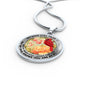 AG2908059 My Mind Still Talks To You Red Cardinals Flower Luxury Necklace with Back Engraving