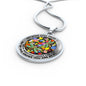 AG2808028 My Mind Still Talks To You Dragonflies Flower Luxury Necklace with Back Engraving