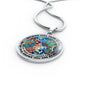 AG2408075 My Mind Still Talks To You Hummingbirds Flower Luxury Necklace with Back Engraving