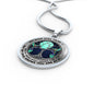 AG0608143 My Mind Still Talks To You Hummingbirds Silver Moon Tree Of Life And Galaxy Luxury Necklace with Back Engraving