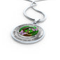 My Mind Still Talks To You Purple Butterflies Celtic Tree Of Life And Moon SP1909035 Luxury Necklace with Back Engraving
