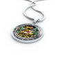 AG2908095 My Mind Still Talks To You Hummingbirds Flower Luxury Necklace with Back Engraving