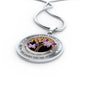 My Mind Still Talks To You Purple Butterflies Wood Tree Of Life SP1909028 Luxury Necklace with Back Engraving