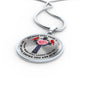 JL2007004 My Mind Still Talks To You Red Cardinals Rose Cross And Galaxy Luxury Necklace with Back Engraving