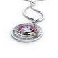 My Mind Still Talks To You Purple Butterflies Moon Tree Of Life SP2209001 Luxury Necklace with Back Engraving