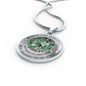 My Mind Still Talks To You Green Hummingbirds Tree Of Life SP2209021 Luxury Necklace with Back Engraving