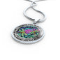 AG2608059 My Mind Still Talks To You Dragonflies Flower Luxury Necklace with Back Engraving