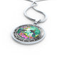 AG2408073 My Mind Still Talks To You Hummingbirds Flower Luxury Necklace with Back Engraving