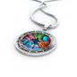 AG2108029 My Mind Still Talks To You Blue Butterflies Four Season Tree Of Life Luxury Necklace with Back Engraving