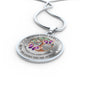 My Mind Still Talks To You Purple Butterflies Tree Of Life Craft SP1909043 Luxury Necklace with Back Engraving