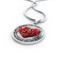 SP0109038 Mind Still Talks To You Red Cardinals Broken Heart Of Rocks Luxury Necklace with Back Engraving