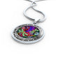 AG2608057 My Mind Still Talks To You Dragonflies Flower Luxury Necklace with Back Engraving