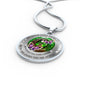 My Mind Still Talks To You Purple Butterflies Celtic Tree Of Life And Moon SP1909036 Luxury Necklace with Back Engraving