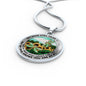 AG2508058 My Mind Still Talks To You Dragonflies Flower Luxury Necklace with Back Engraving