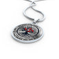 AG0608079 My Mind Still Talks To You Red Cardinals Black Celtic Knot Tree Of Life And Galaxy Luxury Necklace with Back Engraving