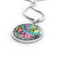 AG2408064 My Mind Still Talks To You Dragonflies Flower Luxury Necklace with Back Engraving