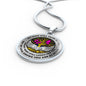 B0713019 My Mind Still Talks To You Pink Butterflies Gold Tree Of Life With Heart Wings Luxury Necklace with Back Engraving