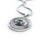 My Mind Still Talks To You Turquoise Butterflies Chakra Tree Of Life SP1909017 Luxury Necklace with Back Engraving