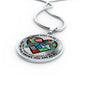 SP0109049 My Mind Still Talks To You Hummingbirds Broken Heart Luxury Necklace with Back Engraving