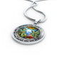 AG2208063 My Mind Still Talks To You Dragonflies Flower Luxury Necklace with Back Engraving