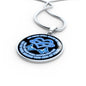 KT0056 My Mind Still Talks To You Blue Butterflies Heart Love Infinity 2 Luxury Necklace with Back Engraving
