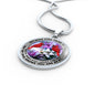 AG2908066 My Mind Still Talks To You Red Cardinals Flower Luxury Necklace with Back Engraving