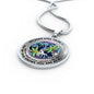 JL2207001 My Mind Golden Dragonflies And Metal Tree Of Life With Galaxy Luxury Necklace with Back Engraving