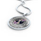 My Mind Still Talks To You Purple Butterflies Celtic Tree Of Life SP1909028 Luxury Necklace with Back Engraving