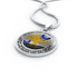 B0706020 My Mind Still Talks To You Blue Butterflies Tree Of Life And Land Luxury Necklace with Back Engraving