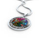 AG2408067 My Mind Still Talks To You Hummingbirds Flower Luxury Necklace with Back Engraving