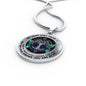 AG0608130 My Mind Still Talks To You Hummingbirds Silver Celtic Knot Tree Of Life Luxury Necklace with Back Engraving